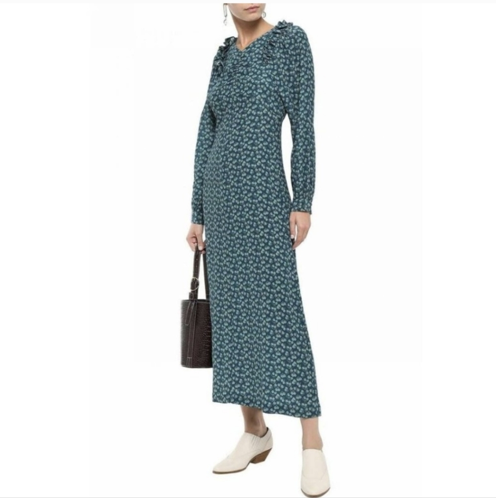 NEW Masscob Provence Silk Maxi Dress XS